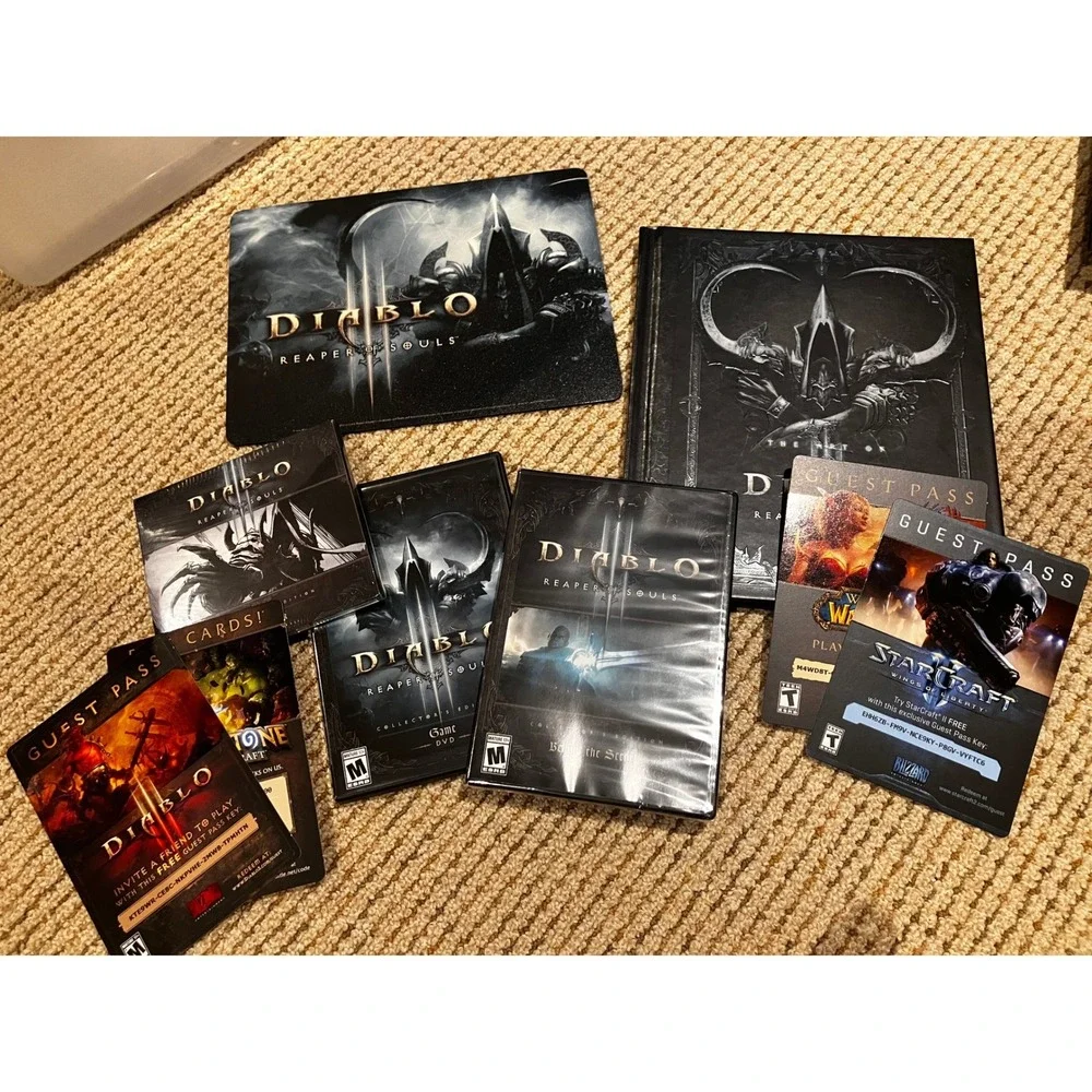 Diablo III & Reaper of Souls Collector's Edition PC Blizzard Big Box‎ Set Bundle